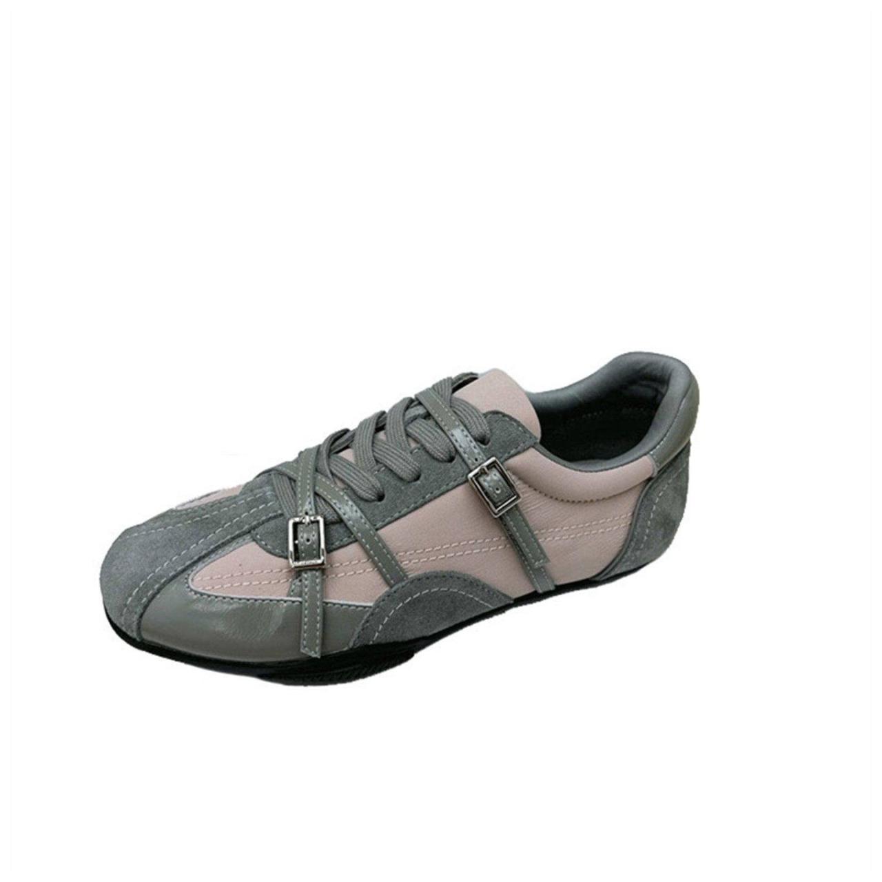 2026 New Retro German Trainers For Women, Genuine Leather Breathable Versatile Flat Sports Casual Shoes, Korean Style Ladies Flats