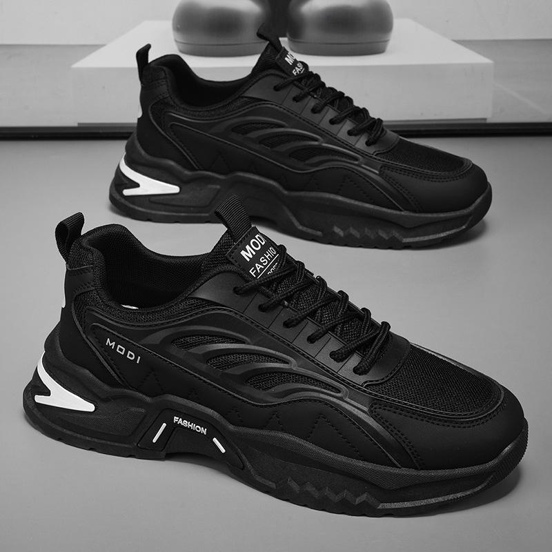 2026 New Men Lightweight Breathable Chunky Height Increasing Dad Sneakers, Student Casual Footwear