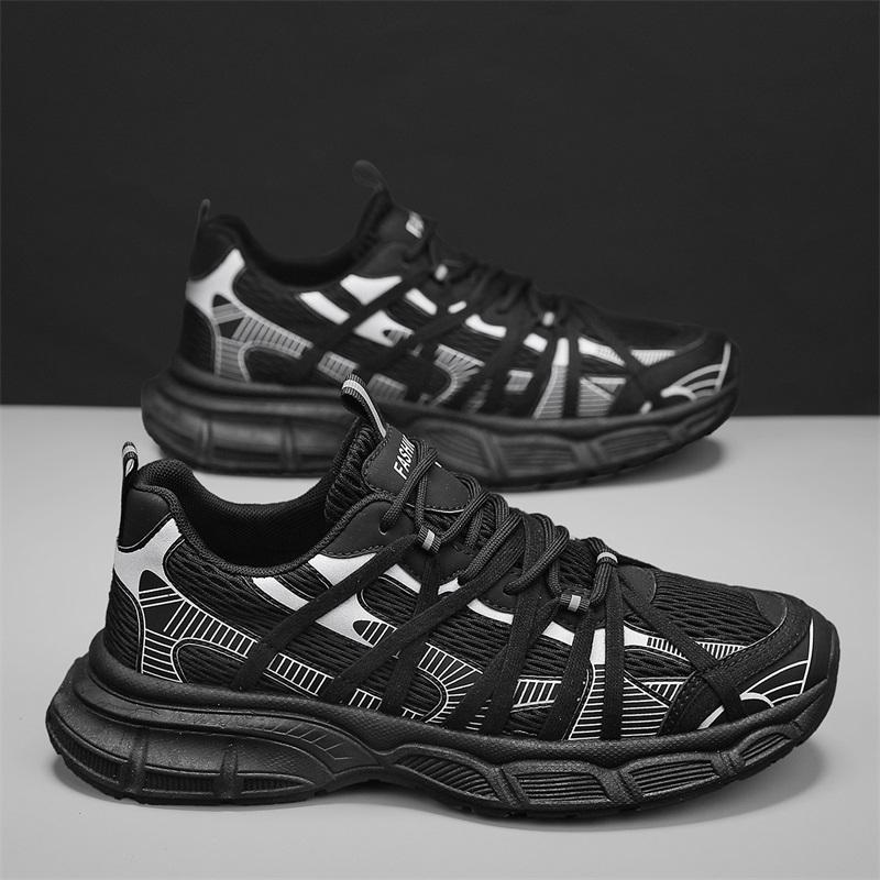 2026 New Fashion Breathable Versatile Casual Shoes For Men, Chunky Sole Mesh Sneakers, Casual Footwear For Teens